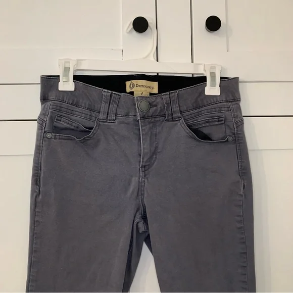 Democracy Ab Technology Gray Skinny Jeans Size 4 - Picture 2 of 7